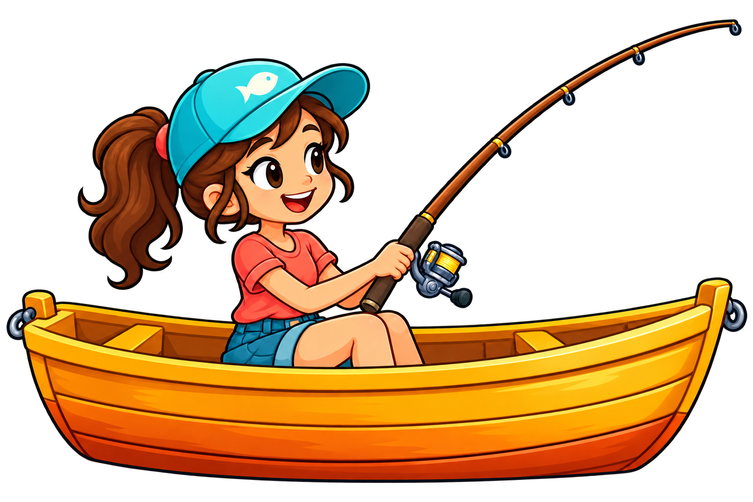 Fishing Splash's little fishing boat